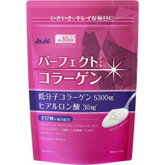 Коллаген и гиалуроновая кислота в порошке от Asahi Perfect Collagen Powder.