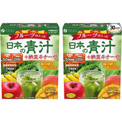  Аодзиру- японский зеленый сок, для людей с высоким давлением, Fine japan сет из двух упаковок