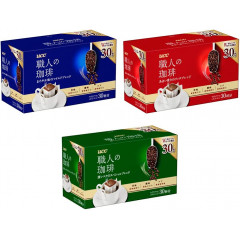 Набор UCC Craftsman's Coffee Drip Coffee Ассорти, дрип-пакеты (мягкая смесь, специальная смесь, смесь мокко) 30 чашек x 3 упаковки (всего 90 чашек)