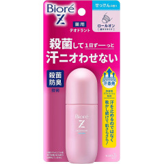 Роликовый дезодорант-антиперспирант с антибактериальным эффектом, без аромата Kao Biore Deodorant Z, 40 мл