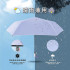 Всепогодный компактный зонт-автомат с защитой от солнца и дождя с ручкой в виде кошачьей лапки,  Bunana, голубой