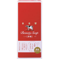 Cow Молочное увлажняющее туалетное мыло Beauty Soap (90г х 12шт)