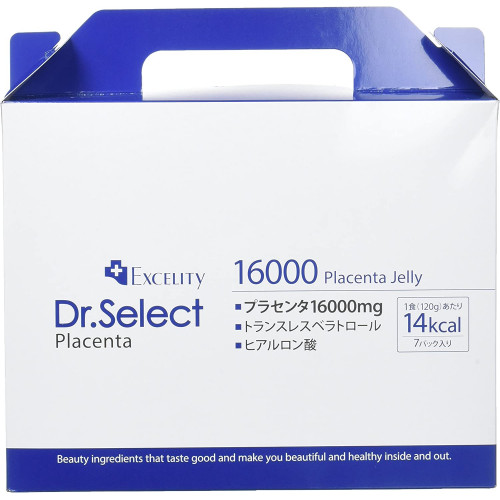 Плацентарное желе с гиалуроновой кислотой и ресвератролом для поддержания молодости Excelity Dr.Select Placenta, 7 упаковок