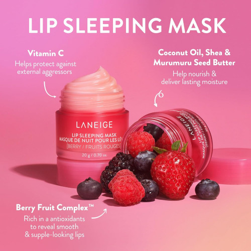 Ночная маска отшелушивающая для губ LANEIGE Lip Sleeping Mask, Grapefruit, 20 гр