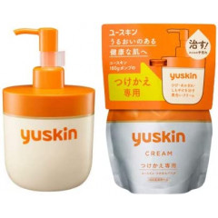 YUSKIN A Family Medical Cream — заживляющий витаминный крем, флакон с помпой и запасной блок 180 гр