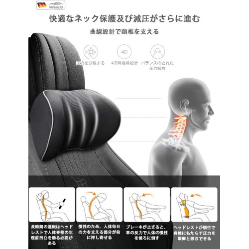 Meikaso Memory Foam Lumbar Cushion  подушка для автомобиля под поясницу и шею, с эффектом памяти