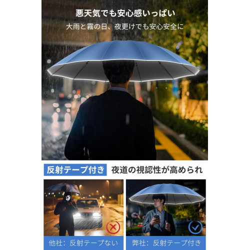 Очень большой мужской зонт, 12 ребер, автомат с обратным складыванием Mnytyel Folding Umbrella, 2023 Version