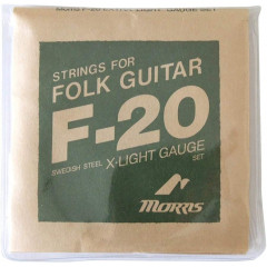 Струны для акустической гитары Morris F20ХL Acoustic Guitar Strings, 5 наборов