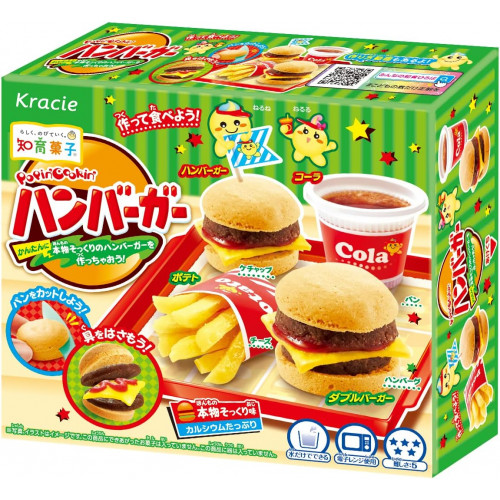 Японский набор для детей "СДЕЛАЙ САМ" БУРГЕРЫ ИЗ ПОРОШКА POPIN' COOKIN', 5 упаковок