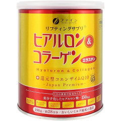 Гиалуроновая кислота и коллаген + восстановленный коэнзим Q10, экстракт коикса, эластин, витамин C от Fine Japan