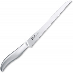 Кухонный нож из молибден-ванадиевой нержавеющей стали, для нарезки хлебобулочных изделий, Shimomura Kogyo Verdun Pan Slicer, 225mm 