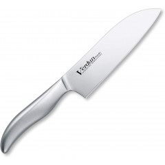 Кухонный нож из молибден-ванадиевой нержавеющей стали, Shimomura Kogyo Verdun Middle Santoku, 145 мм