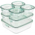  Набор контейнеров из жаропрочного стекла для хранения и микроволновой печи Iwaki Heat Resistant Glass