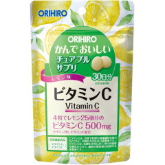 Orihiro Витамин С со вкусом лимона таблетки, 120 шт.