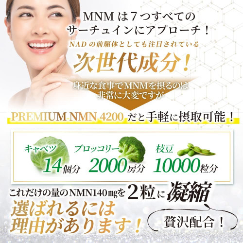 NMN Premium 4200 5-ALA plus Омолаживающий препарат с Никотинамидмононуклеотидом и 5-ALA 60 капс