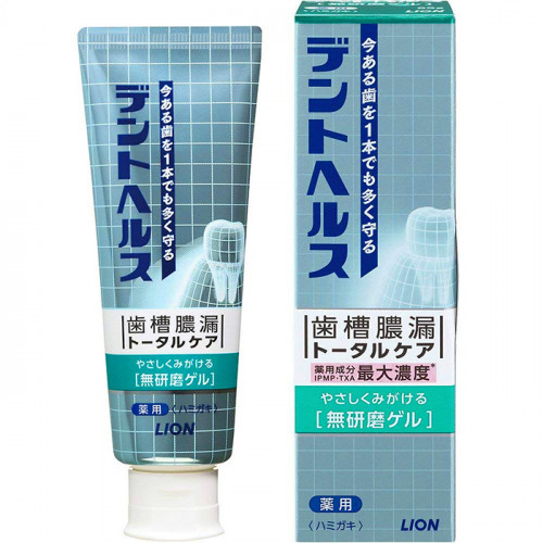 Зубная паста для профилактики кариеса и болезней десен LION Dent Health