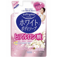Жидкое мыло для тела с гиалуроновой кислотой с мягким цветочным ароматом Kose SOFTYMO.