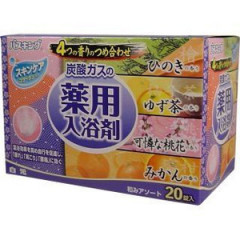 Соль для ванны с ароматами кипариса, цитруса, персиковых цветов, мандарина Hakugen.