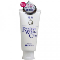Пенка для снятия макияжа нормальной и склонной к жирности кожи Shiseido Senka Perfect White Clay.