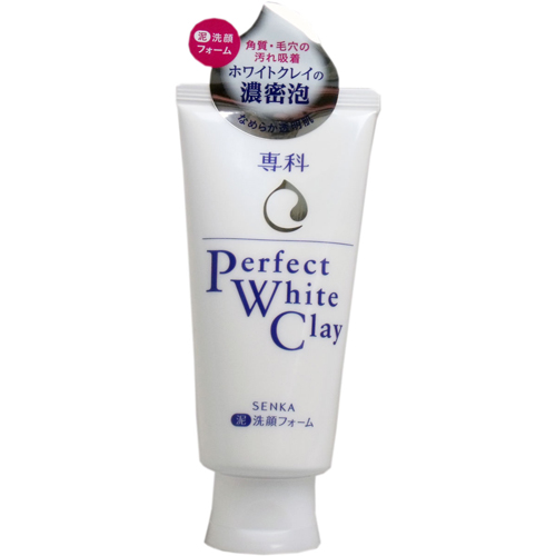 Пенка для снятия макияжа нормальной и склонной к жирности коже Shiseido Senka Perfect White Clay.