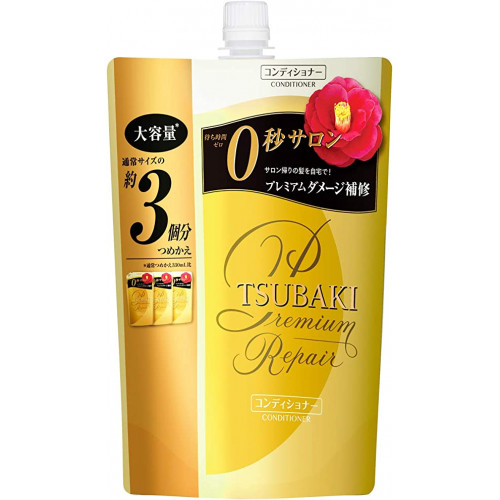 Бальзам-кондиционер для для всех типов волос с эфирными маслами, с маслом камелии TSUBAKI PREMIUM REPAIR