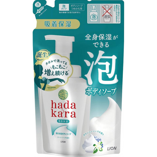 Жидкое мыло для тела Hadakara Foam, Creamy Body Soap Refill, 440 ml